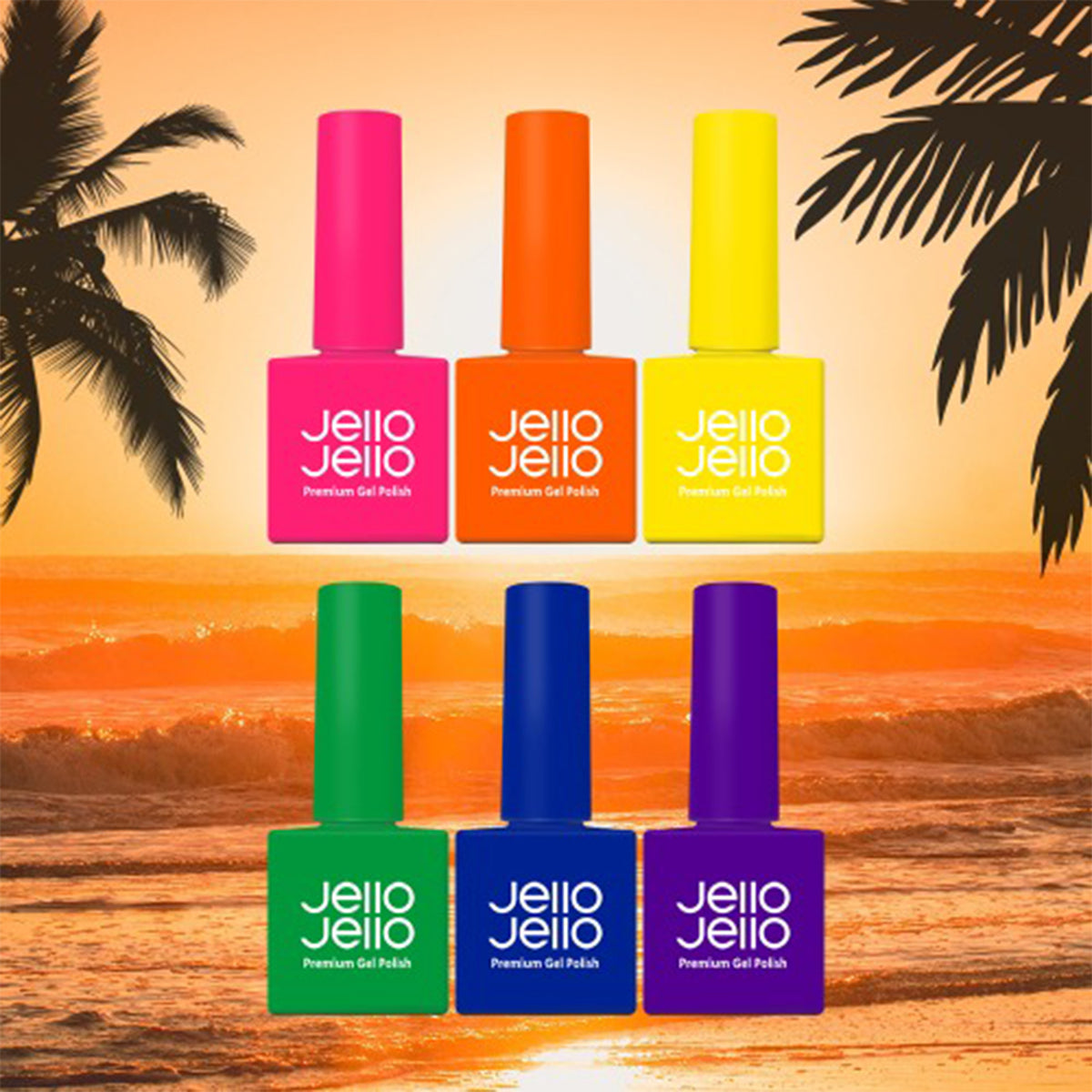 Jello Jello Neon Gel Polish Collection Set of 6 RUNWAY SUPPLY