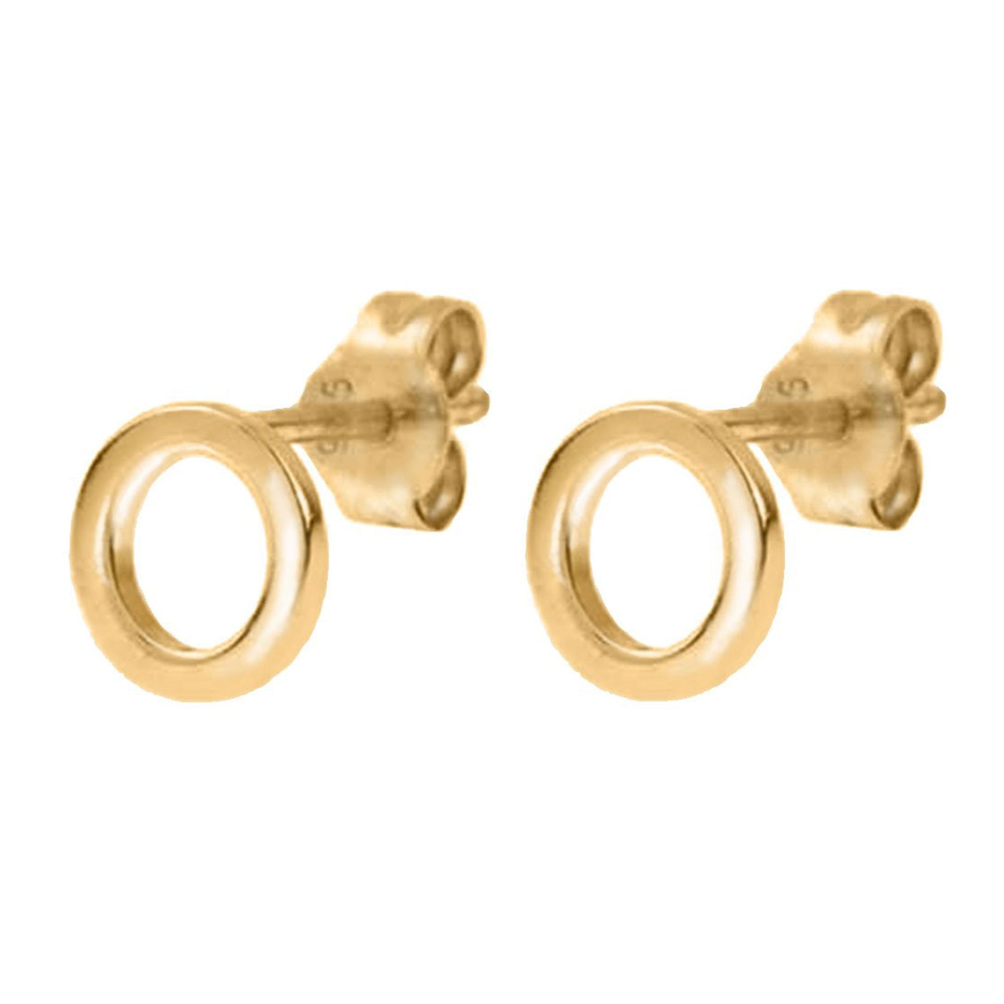 Luxe Gold Circle & Square Earrings